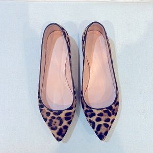 Leopard print flats